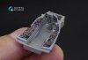 Quinta Studio QD48194 F-16С 3D-Printed & coloured Interior on decal paper (for Kinetic kit) 1/48